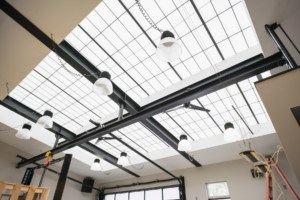 kalwall panels in this translucent skylight admit soft natural light